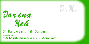 dorina meh business card